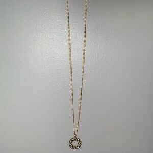 VL483 Gold Plated Pendant Necklace - Gold & Silver